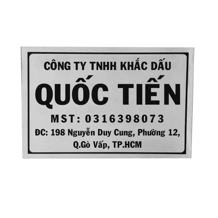 Bảng inox trắng xước phẳng | condau.com.vn
