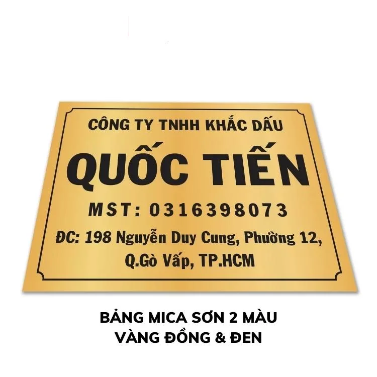 Bảng mica bảng công ty bảng số nhà | condau.com.vn