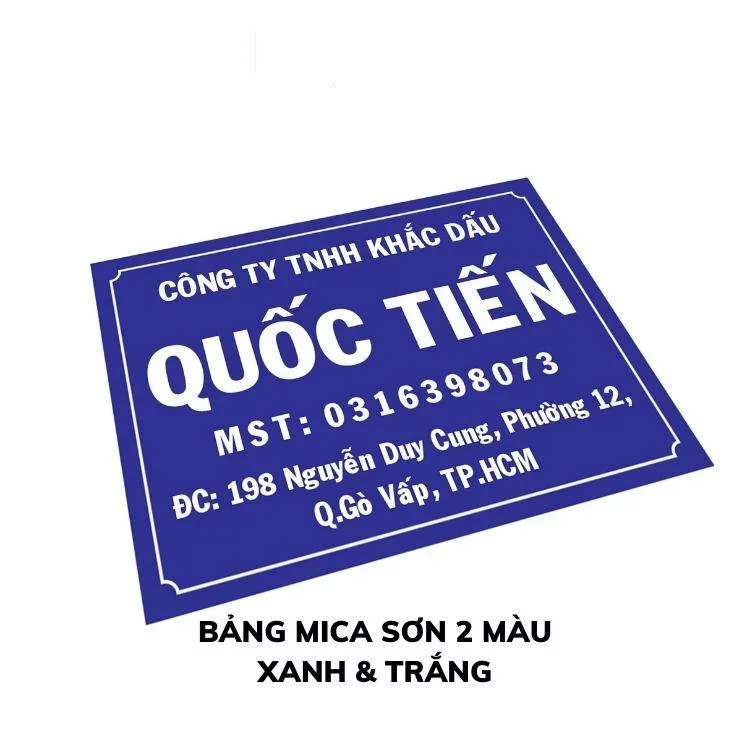 Bảng mica bảng công ty bảng số nhà | condau.com.vn