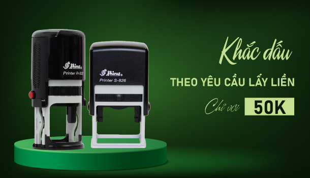 Banner khắc dấu lấy liền 50k | condau.com.vn