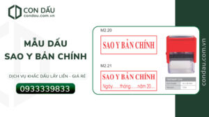 Mẫu đóng dấu sao y bản chính và quy định | Condau.com.vn